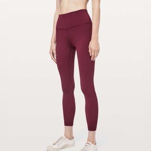 Lululemon Athletica Burgundy Leggings